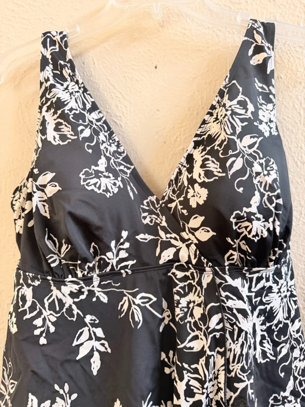 Swim 365 b&w print swim dress